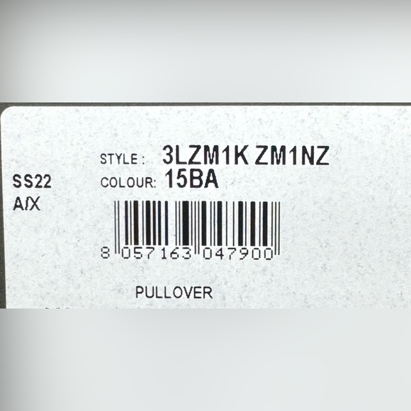 ARMANI EXCHANGE Crew Neck SWEATSHIRT (NAVY) - Picture 5 of 5